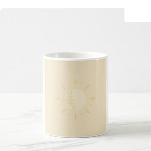 Tasse Phase de Lune de Noël - Or et Crème