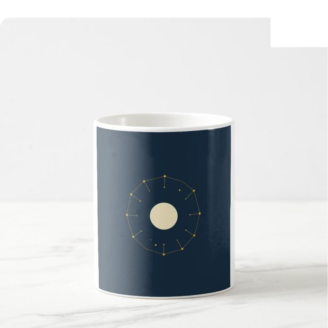 Tasse Phase Lunaire Céleste - Indigo & Or (Créateur téléchargé)