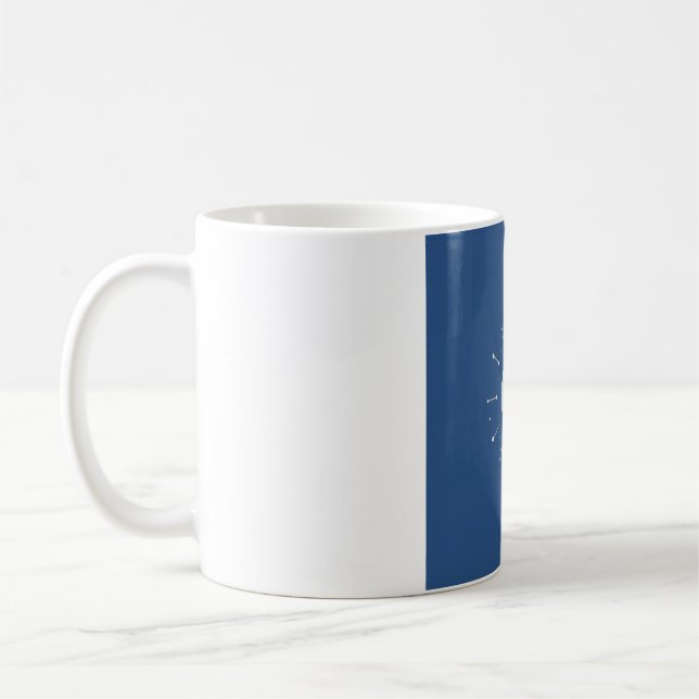 Tasse Phase Lunaire Céleste - Sarcelle et Violet (Gauche)