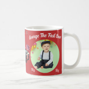Tasse Photo 1er Anniversaire Voiture de Course Rou