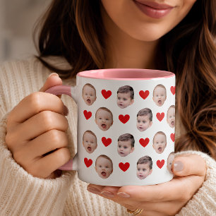 Tasse photo avec visage de bébé personnalisé   Cad