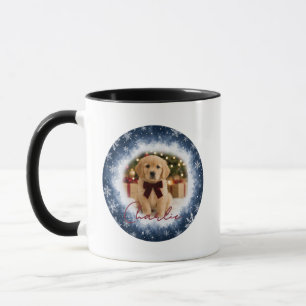 Tasse photo d'animal de compagnie flocons de neige