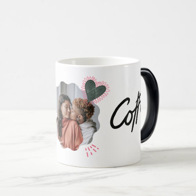 Tasse photo de couple romantique (Devant droit)