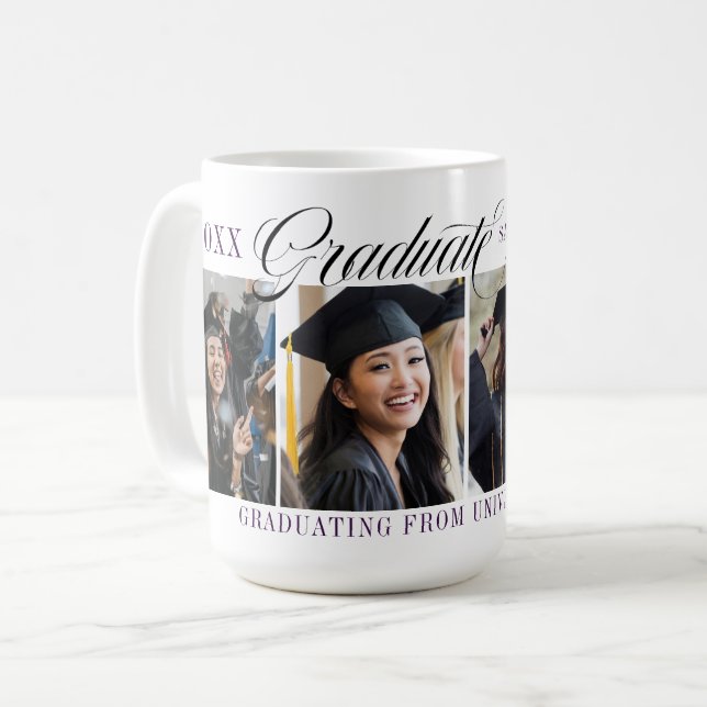 Tasse photo de remise de diplômes (Devant gauche)