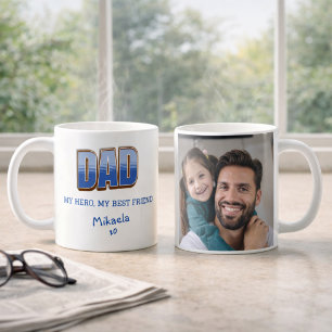 Tasse Photo Meilleur Ami Héros Papa