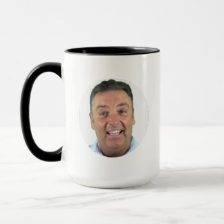 Tasse photo personnalisée Combo NOIR - Cadre rond