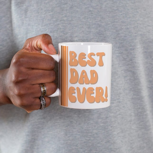 Tasse Photo Rétro Meilleur Papa (Retro Best Dad Ever Photo Mug
)
