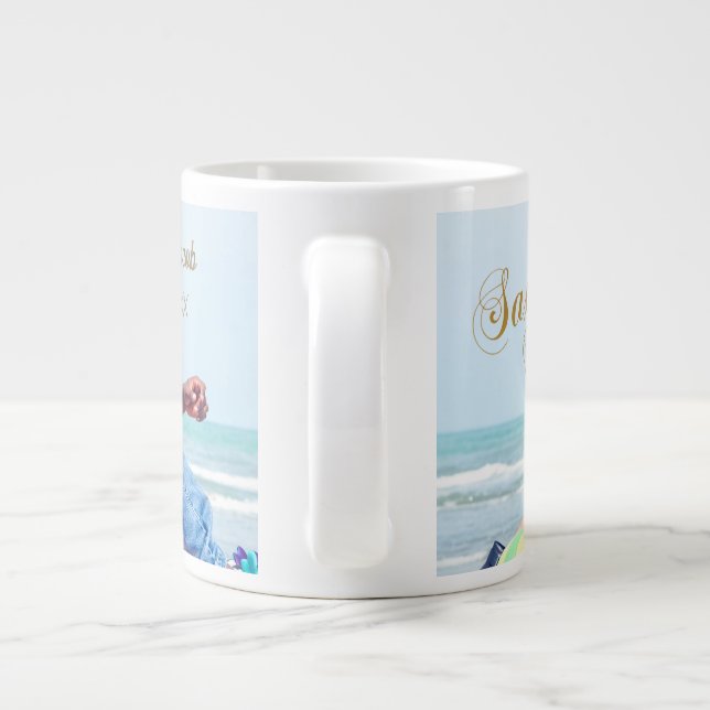 Tasse photo souvenir de mariage (Dos)