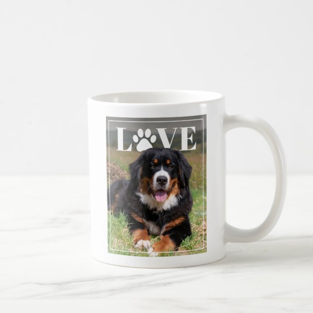 Tasse PhotoPop Empreinte de Patte Amour (Droite)