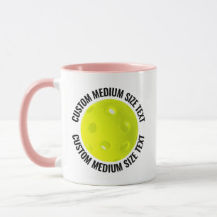 Tasse PINK Combo 11oz Pickleball personnalisée