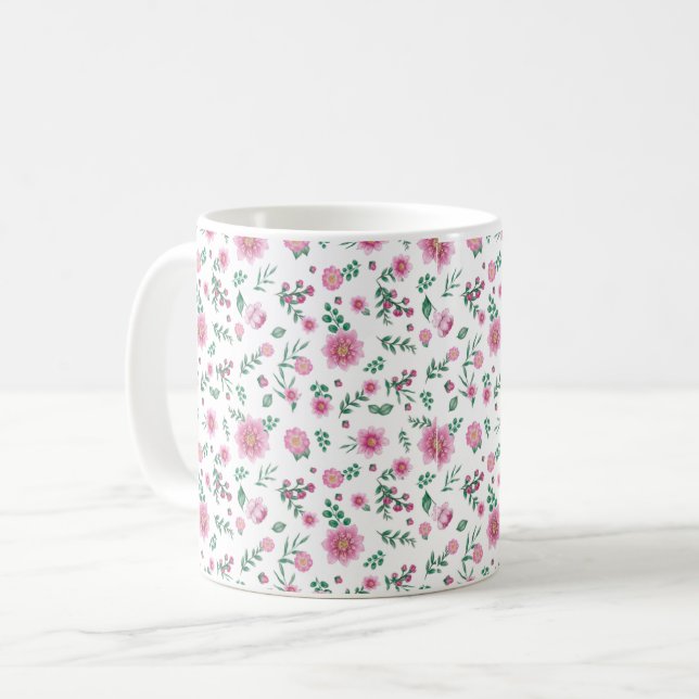 Tasse Pink Roses Galore (Devant gauche)