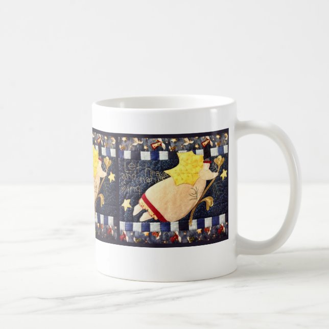 Tasse piquée de carré d'ange de Noël (Droite)