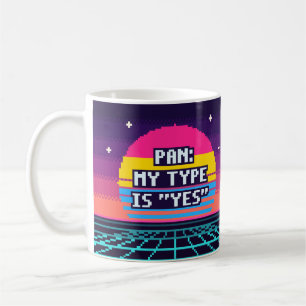 Tasse Pixel Pan : Mon Type Est Oui Fierté