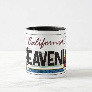 Tasse plaque d'immatriculation drapeau Heavenly Ca