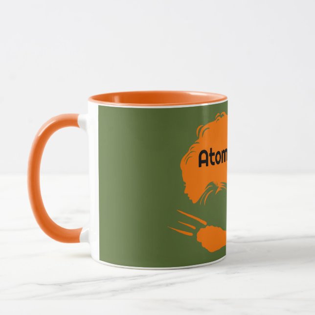 tasse poignée orange (Gauche)