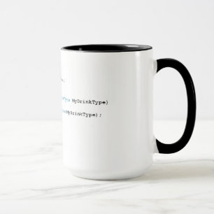 Tasse pointue de thé de programmeurs de C