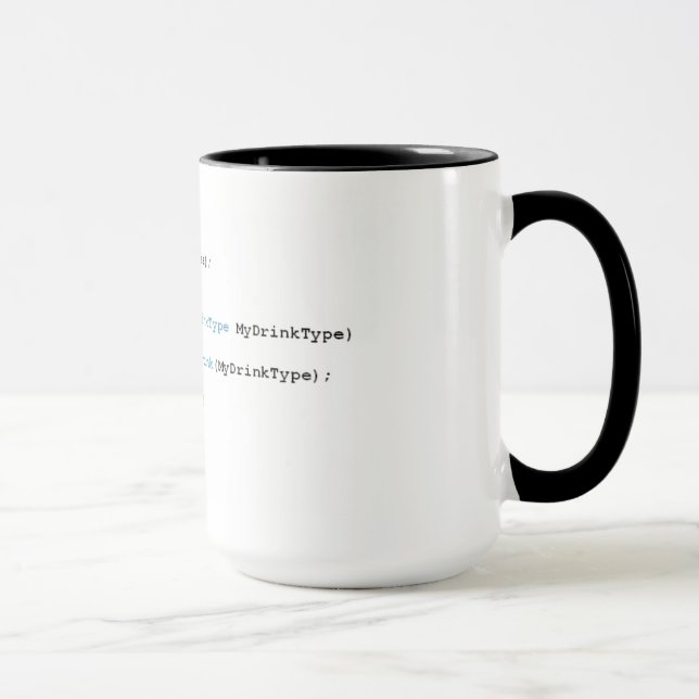 Tasse pointue de thé de programmeurs de C (Droite)