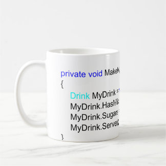 Tasse pointue de thé de programmeurs de C#