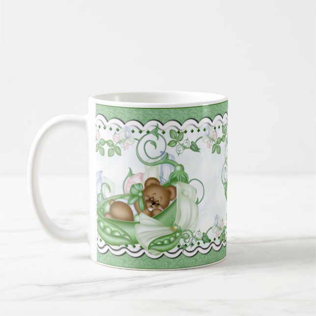 Tasse - pois doux dans une cosse (Gauche)