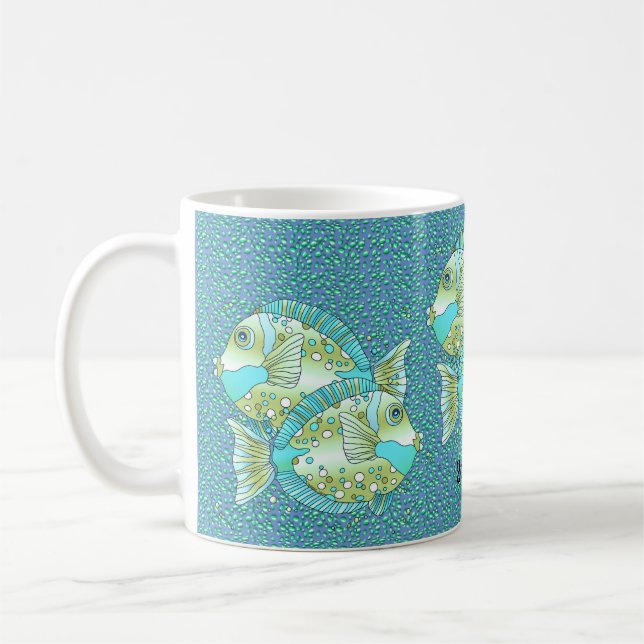 Tasse Poisson Bleu (Gauche)