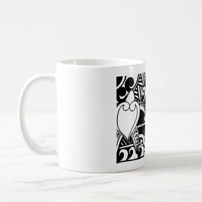 Tasse Polynésienne Tortue Tribale (Gauche)