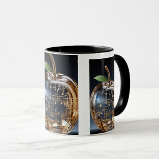 Tasse Pomme en Cristal Doré - Tasse Café Musical A