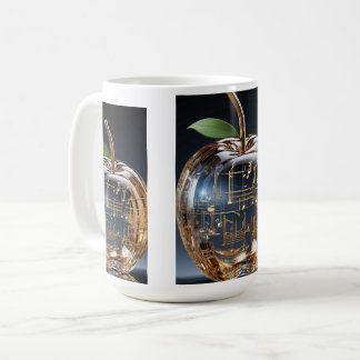Tasse Pomme en Cristal Doré - Tasse Café Musical A