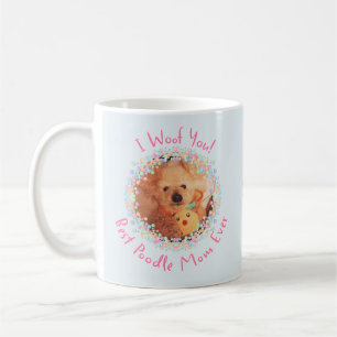 Tasse Poodle Mom Photo & Nom de Chien Personnali