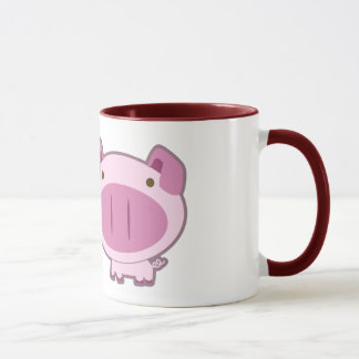 TASSE PORCINE ROSE MIGNONNE