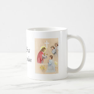 Tasse potable de première communion de fille