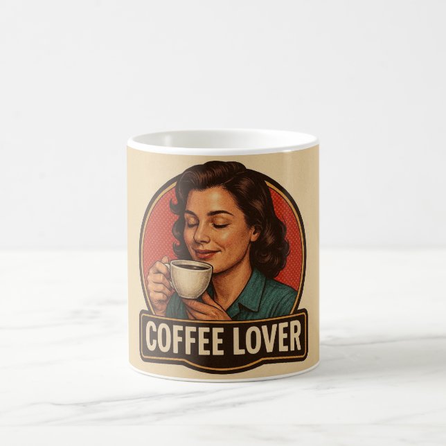 Tasse pour amateur de café. (Centre)