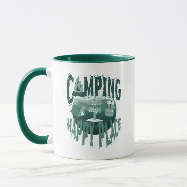Tasse pour amateur de camping - Le camping est mon (Gauche)