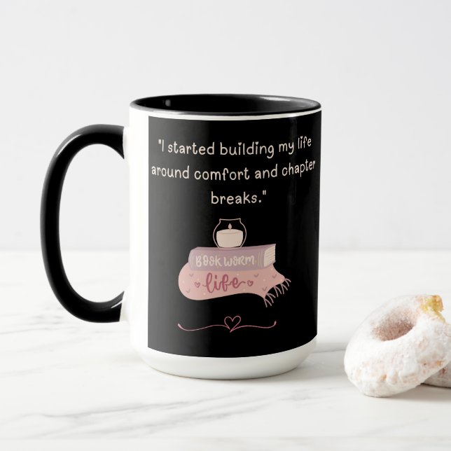 Tasse pour amateur de littérature (Avec donut)