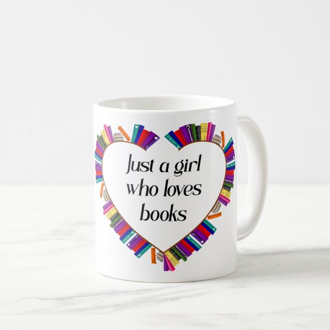 Tasse pour amoureux de livres (Devant droit)