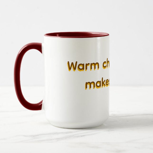Tasse pour boisson chaude ou froide au chocolat (Gauche)