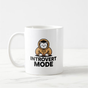 Tasse pour Chat en Mode Introverti – Tasse de Café