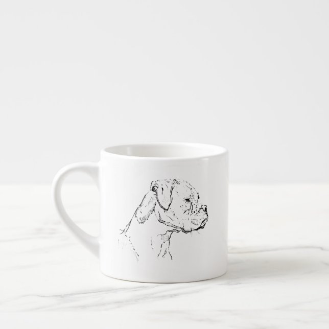 Tasse pour chien Boxer – Mug à café avec chien à l (Gauche)