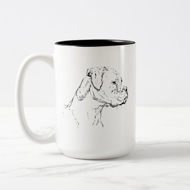 Tasse pour chien Boxer – Mug à café avec dessin à  (Gauche)