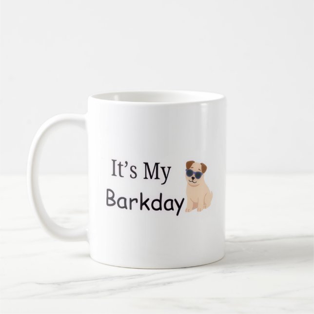 Tasse pour chiots mignons pour mon anniversaire de (Gauche)