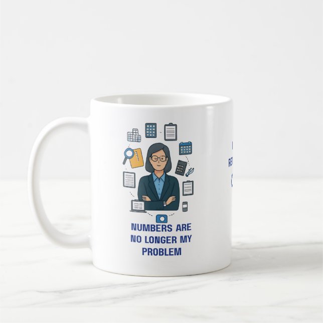 Tasse pour Comptable à la Retraite – Cadeau de Ret (Gauche)