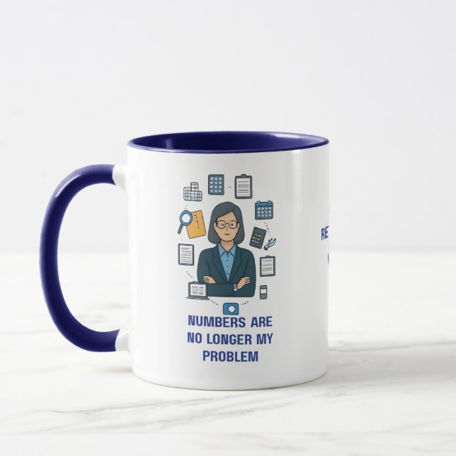 Tasse pour Comptable à la Retraite – Cadeau de Ret (Gauche)