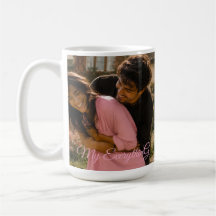 Tasse pour couple avec nom de photo personnalisé (