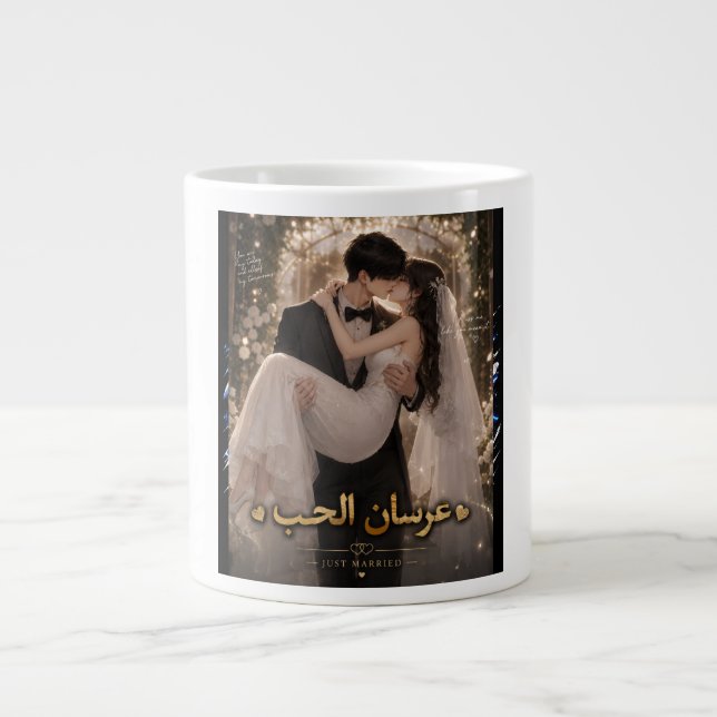 Tasse pour couple de mariage romantique (Devant)