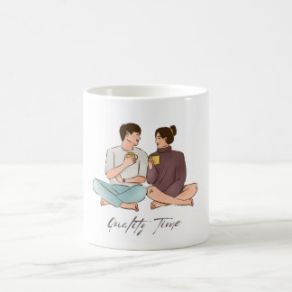 Tasse pour couple Love & Coffee – Illustration de