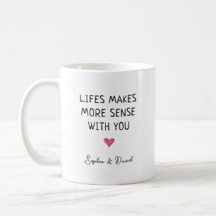 Tasse pour Couple Personnalisé La Vie a Plus de Se