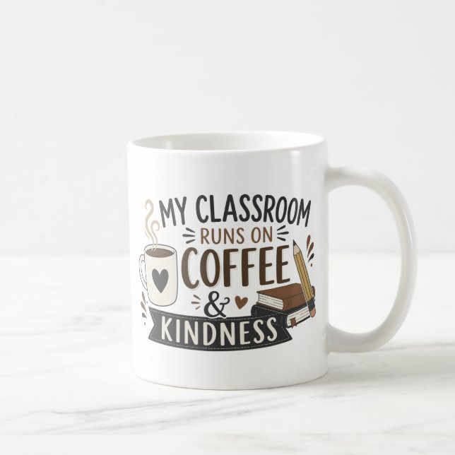 Tasse pour enseignant Café & Gentillesse (Droite)