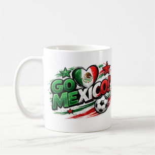 Tasse pour fan de foot GO MEXICO Fierté mexicain