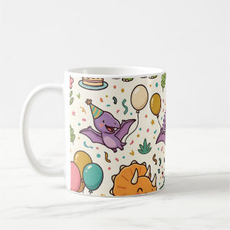 Tasse pour fête d'anniversaire de dinosaure – Célé