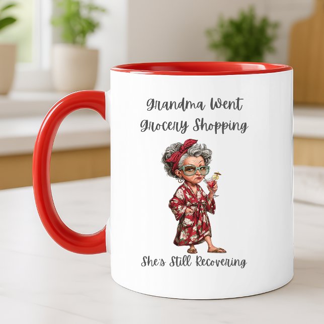 Tasse pour grand-mère faisant les courses (Créateur téléchargé)