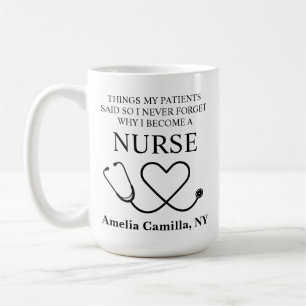 Tasse pour infirmière, Cadeau personnalisé d'appré